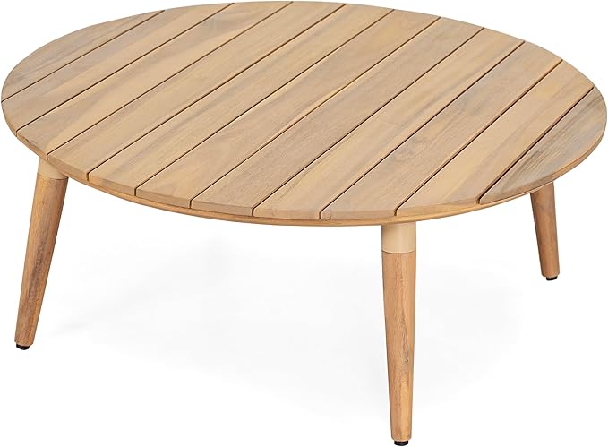 Christopher Knight Home Lalina Outdoor Coffee Table, Acacia Wood Accent Table - Image 5