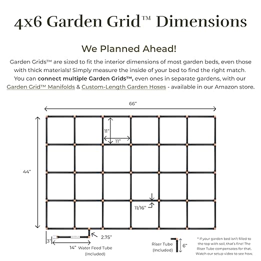Garden Grid Watering System | Square Foot Gardening Grid & Irrigation in One | - Image 8