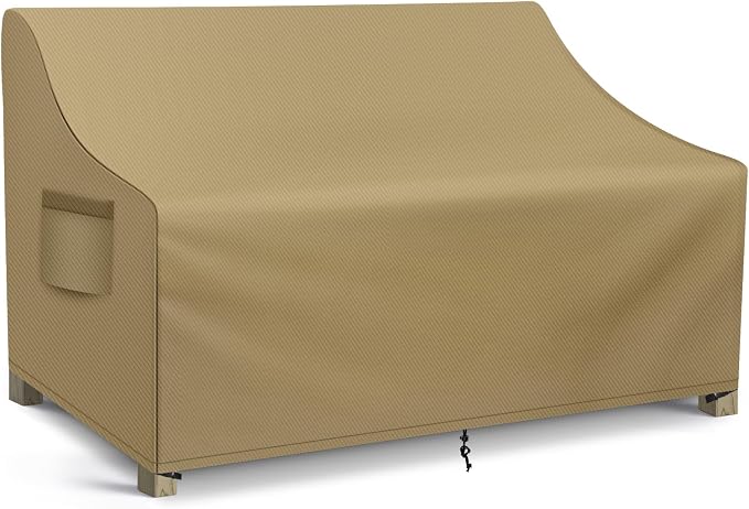 WLEAFJ Patio Sofa Cover Waterproof, Outdoor Loveseat Cover, Heavy Duty Deep by WLEAFJ