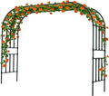 Square Tube Garden Arch Trellis, 10.5FT x 8.2FT Metal Arbor, Outdoor Trellis by CaroTex