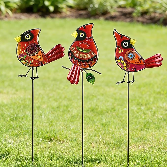 Decorative Garden Stakes, Waterproof Outdoor Decor Housewarming Present by SATHGA