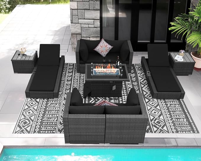 NICESOUL 9 Piece Patio Furniture Set - Image 3