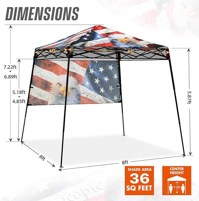 EAGLE PEAK 8x8 Pop Up Canopy Tent - Image 3