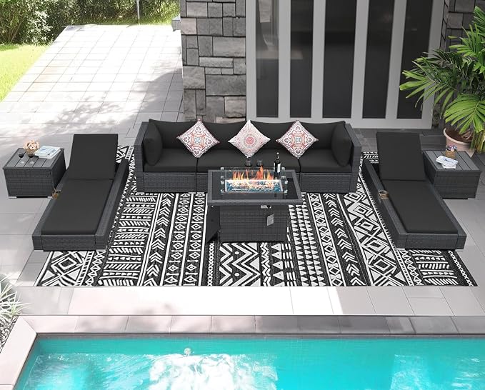NICESOUL 9 Piece Outdoor Patio Furniture Set - Image 2