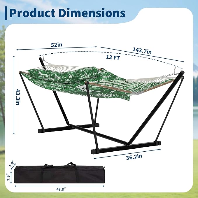 Portable 2 Person Double Hammock - Image 4