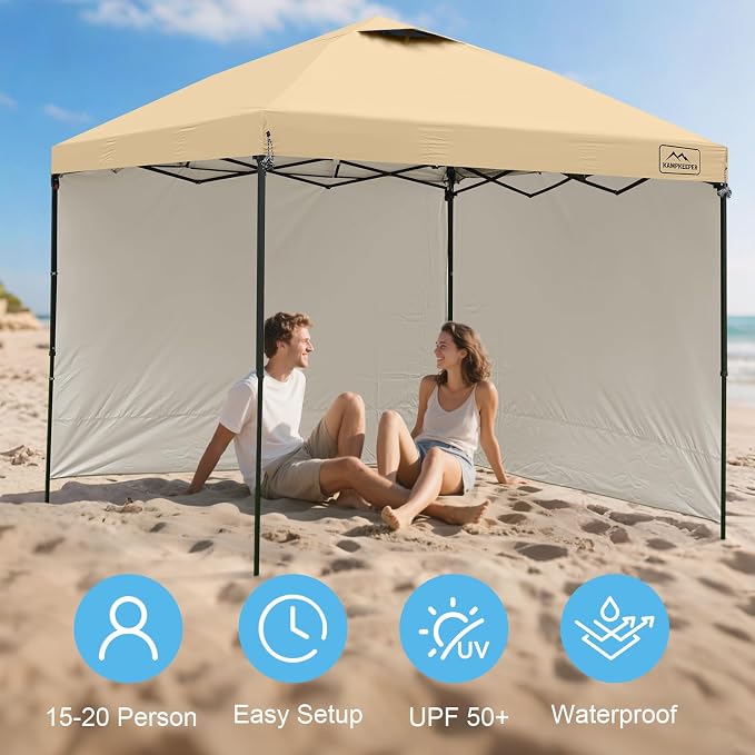 KAMPKEEPER 10x10 Easy Pop Up Canopy Tent - Image 7