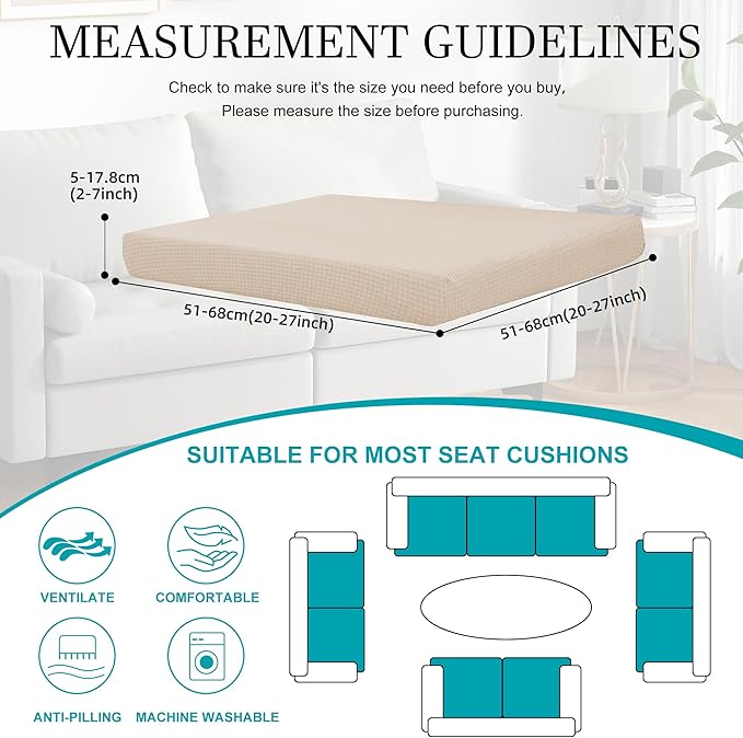 12Pcs Stretch Patio Cushion Covers, Outdoor Couch Covers Replacement, Outdoor - Image 2