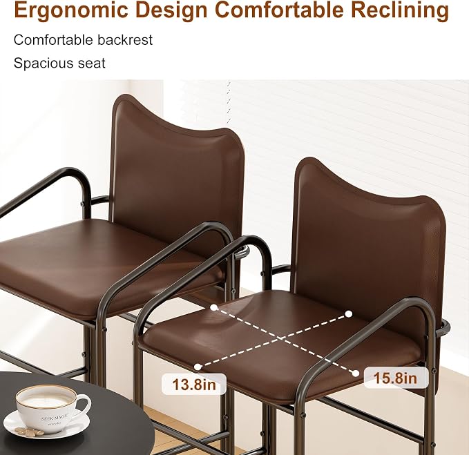 GILLAS Set of 2 Bar Stools - Image 4
