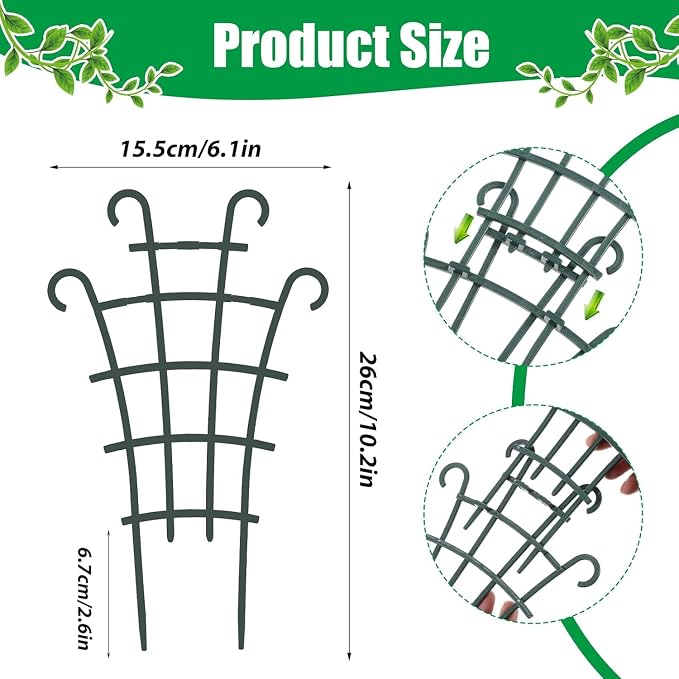 4 Pcs Small Trellis for Potted Plants Plant Trellis Indoor Trellis for Potted - Image 2