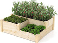 Giantex Raised Garden Bed, Wood Planter Box by Giantex