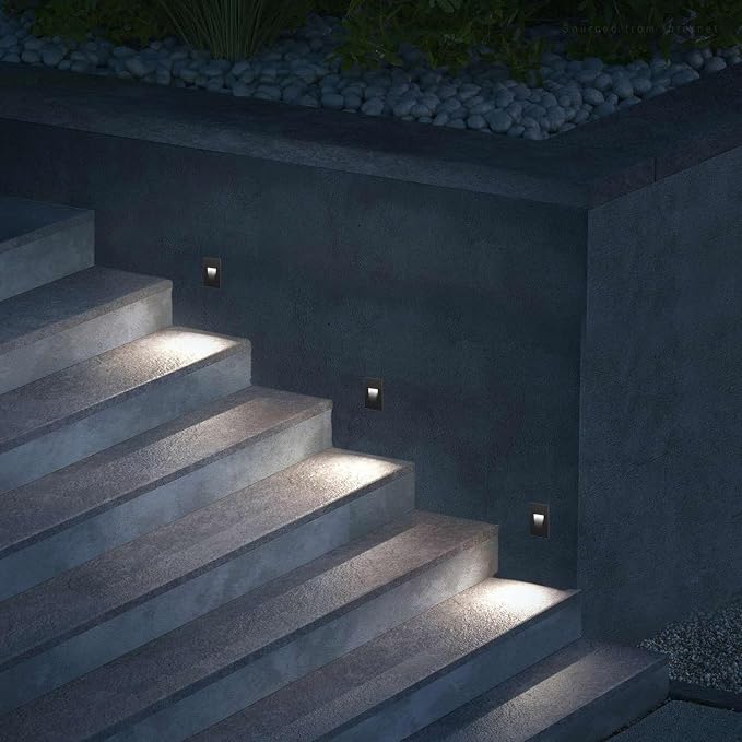 LEONLITE 5CCT 120V LED Step Lights, 3.5W 150LM 5%-100% Dimmable Indoor Outdoor - Image 9