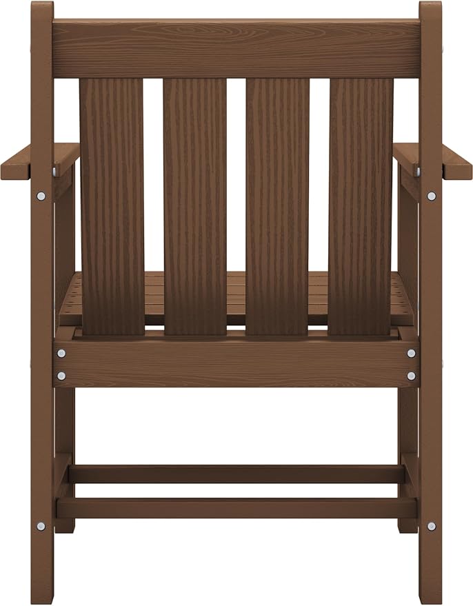 SEWRWALL 3 Pieces Patio Bistro Set, All Weather Adirondack Chair Set - Image 12