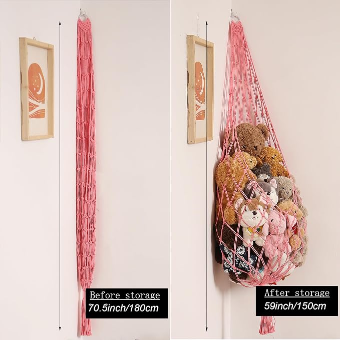 Stuffed Animal Net or Hammock Corner Hanging Net - Image 4