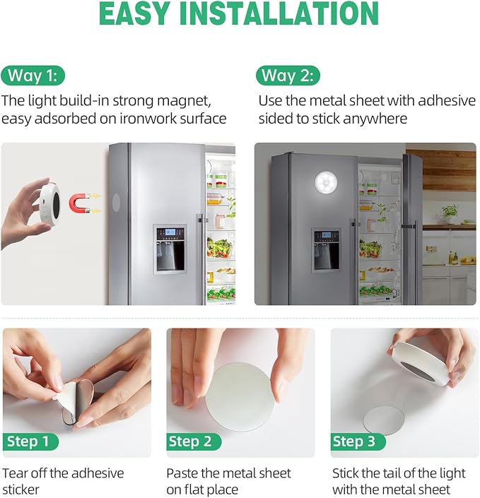 LED Closet Lights Motion Sensor Puck Light - Image 6