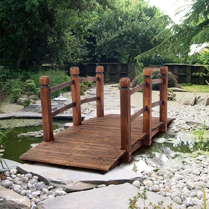 Garden Bridge, Wooden Arc Bridge - Image 6