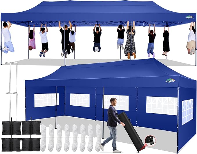 COBIZI 10x30 Pop up Canopy Tent 10x30 Canopy by COBIZI