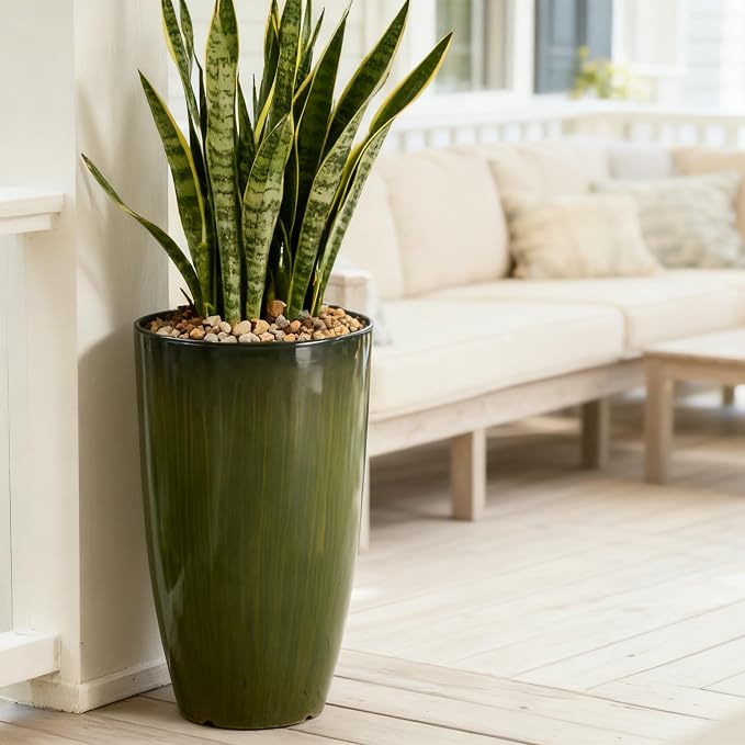Worth Garden 23.5" H. Large Plastic Planters - Image 5