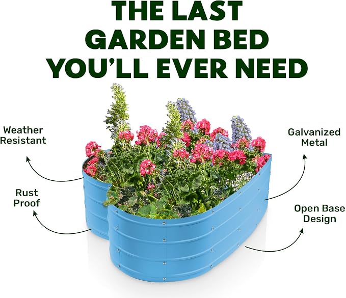 Plant & Plot Galvanized Raised Garden Beds Outdoor // Planter Raised Beds - Image 5