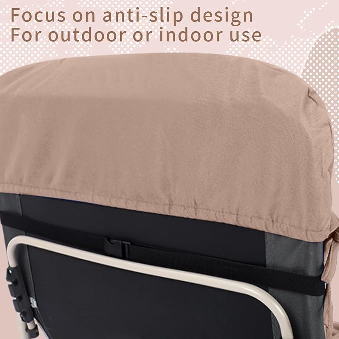Tudomro 1 Pcs Light Camel 66'' Outdoor Chaise Lounge Cushion Waterproof Patio - Image 8