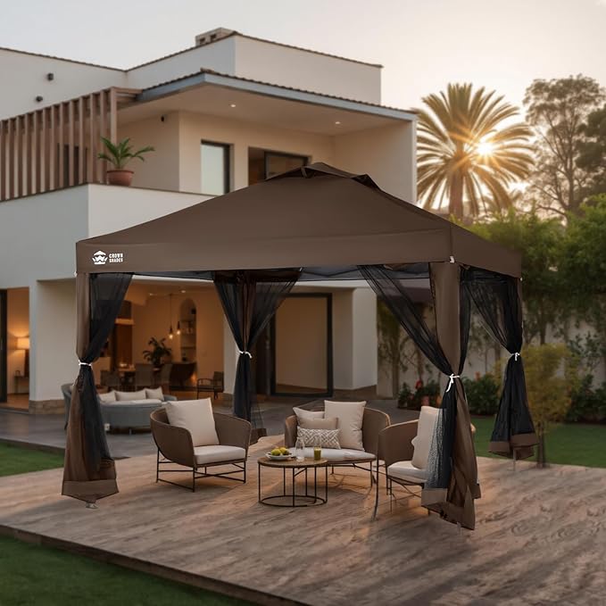 CROWN SHADES Gazebo 10x10 Pop Up Canopy - Image 7