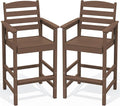SERWALL Tall Adirondack Chairs Set of 2, Oversize Balcony Adirondack Chairs Set by SERWALL