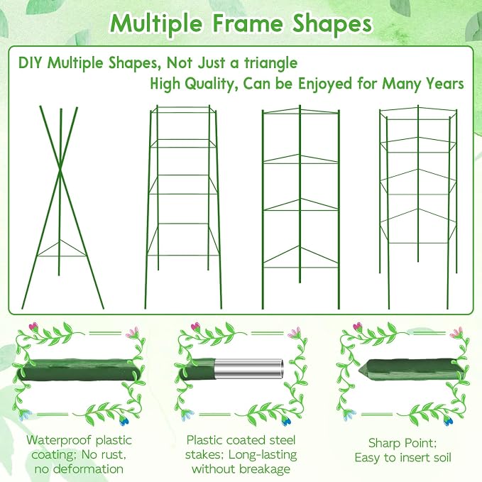 Riare 4 Pack 5.2 FT Tomato Cages - Image 5