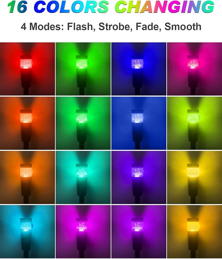 5W RGBW Low Voltage Landscape Pathway Lights - Image 4