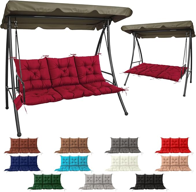 NACATIN 3 Seat Cushion for Outdoor Swing by NACATIN