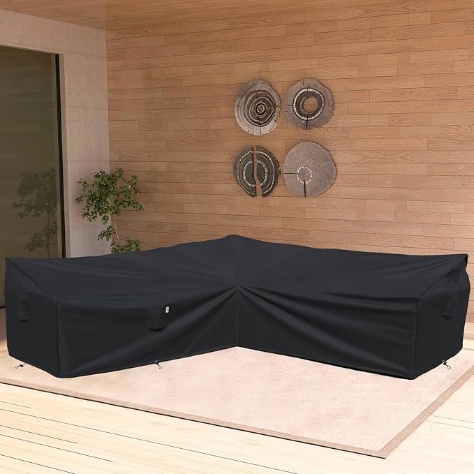 Heavy Duty Outdoor Sectional Sofa Cover, Lawn Patio Furniture Covers - Image 7