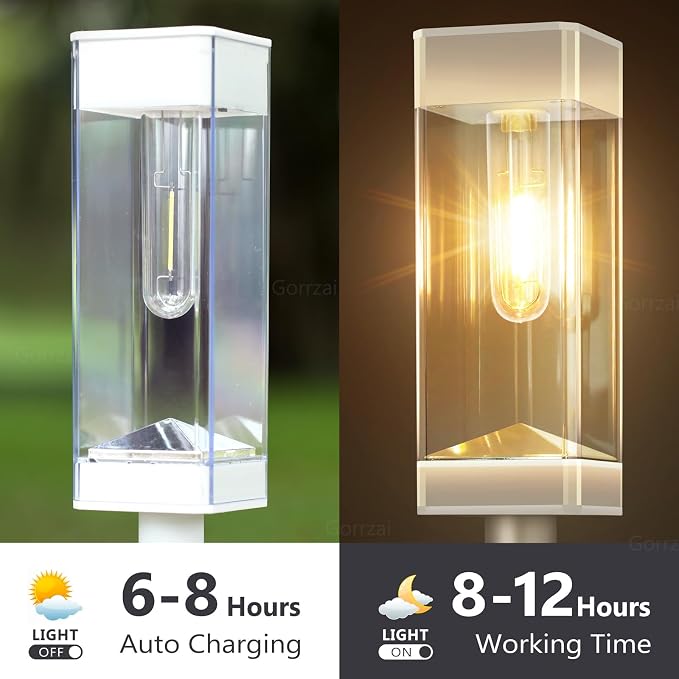 Solar Pathway Lights 8 Pack Solar Outdoor Lights - Image 4