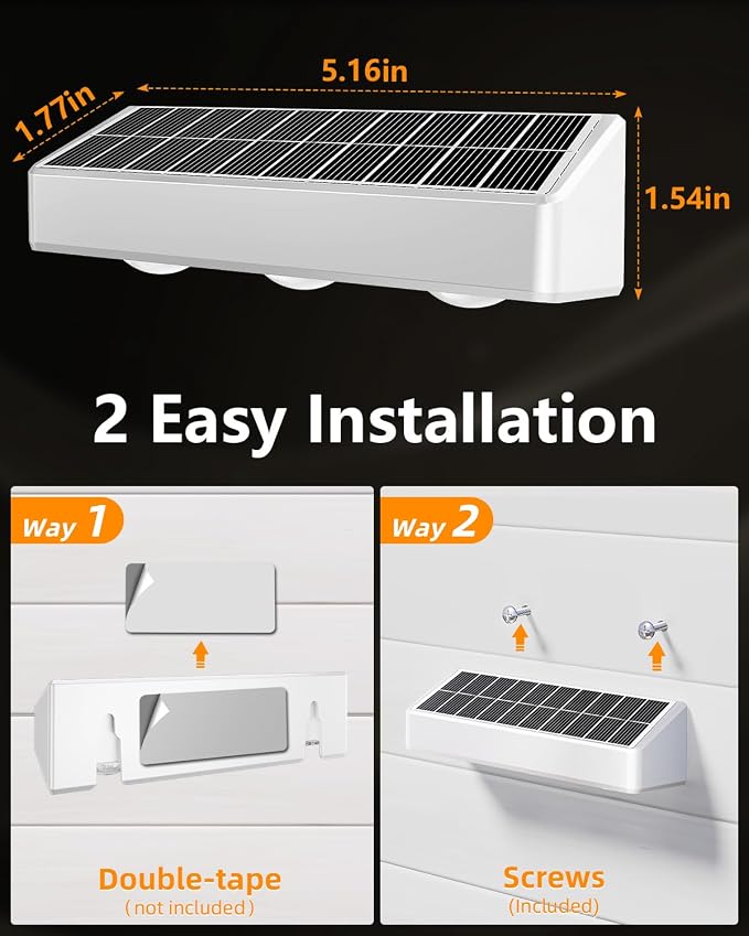 Solar Fence Lights Outdoor, 8 Pack, 9 Fixed Colors ＆ Color Changing LED Light - Image 4