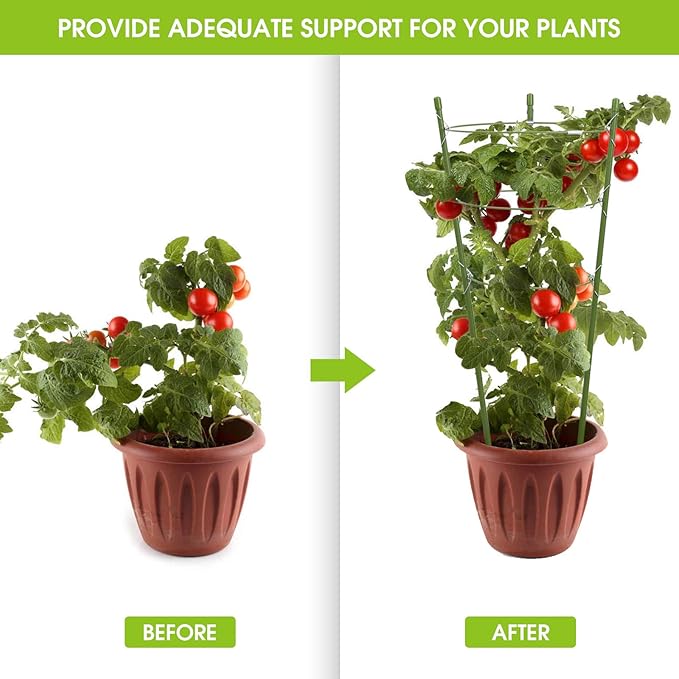 8 Pack Tomato Cage Plant Support Cages - Image 5