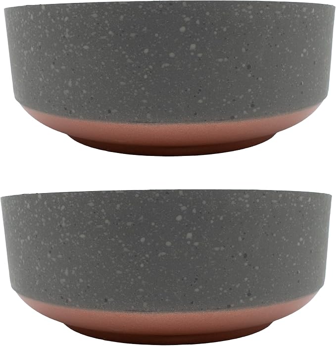 The HC Companies 8 Inch Round Plastic Succulent Capri Bowl Decorative Indoor by TheHCCompanies