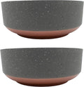 The HC Companies 8 Inch Round Plastic Succulent Capri Bowl Decorative Indoor by TheHCCompanies