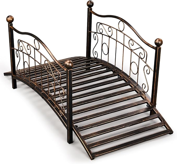 Outvita Metal Garden Bridge for Outdoor, Elegant Decorative Bridge by Outvita