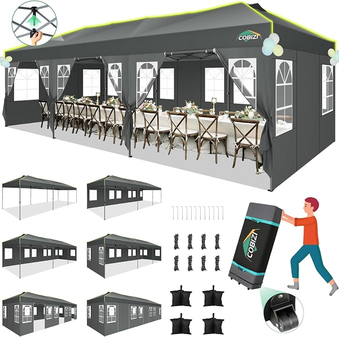 COBIZI 10x30 Pop Up Canopy Tent by COBIZI