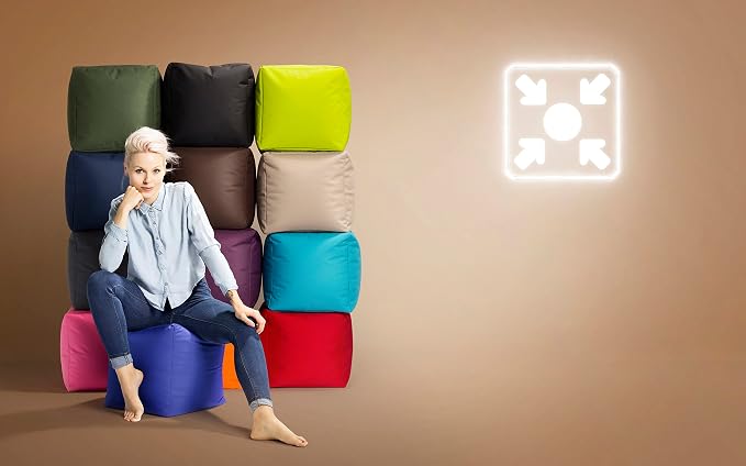 Gouchee Home Cube Brava Pouf Ottoman Foot Rest - Image 12