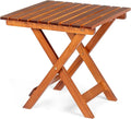 Outvita Wood Folding Side Table, Portable & Lightweight Compact Wooden Side by Outvita