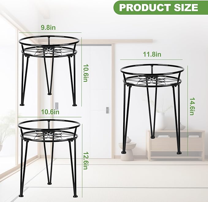 Metal Plant Stand, Plant Stand Indoor Outdoor, Metal Rustproof Flowers - Image 2