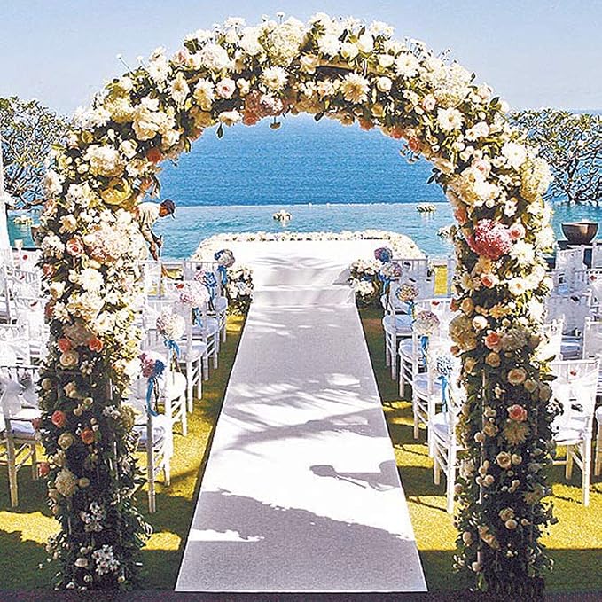Metal Garden Arch, 7.8 Feet High x 5.5 Feet Wide Sturdy Metal Arbor - Image 3