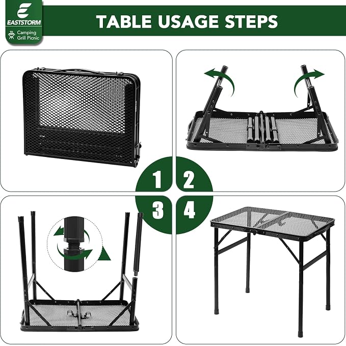 Folding Picnic Table for Grill Outdoor Camping Table - Image 7