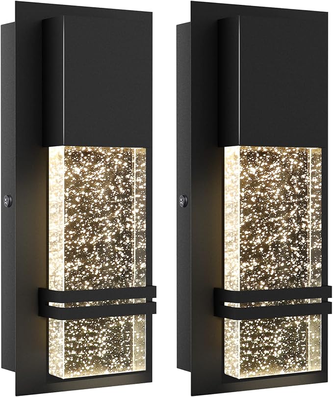 LED Integrated Outdoor Wall Light, Modern Exterior Wall Sconce by PARTPHONER
