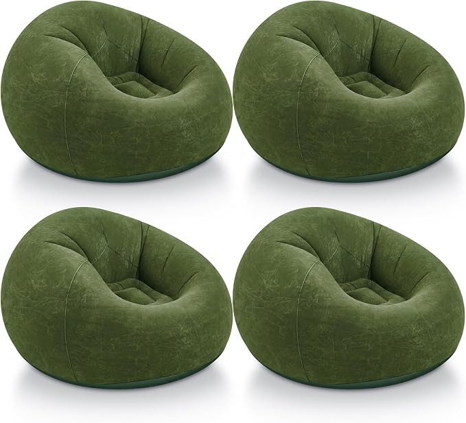 Realspring Inflatable Bean Bag Chairs Outdoor Blow up Camping Chairs Inflatable by Realspring