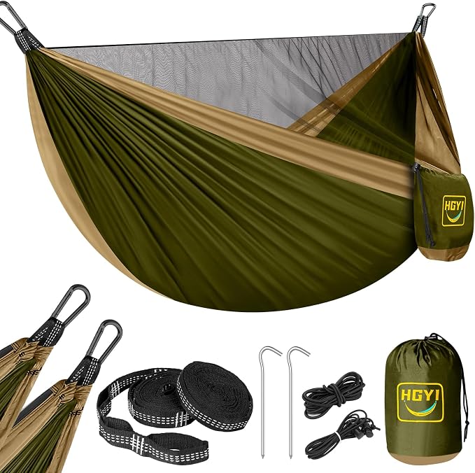 Camping Hammock Mosquito Net, Double & Single Portable Hammocks Hammocks by HGYI