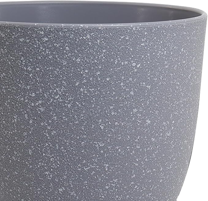 12/10/9 inch Large Plant Pots, 3 Pack Modern Decorative Plastic Planters - Image 5