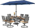 PHI VILLA 7 Pieces Outdoor Dining Set by PHIVILLAThepioneerofcomfortablehouseholdsupplies