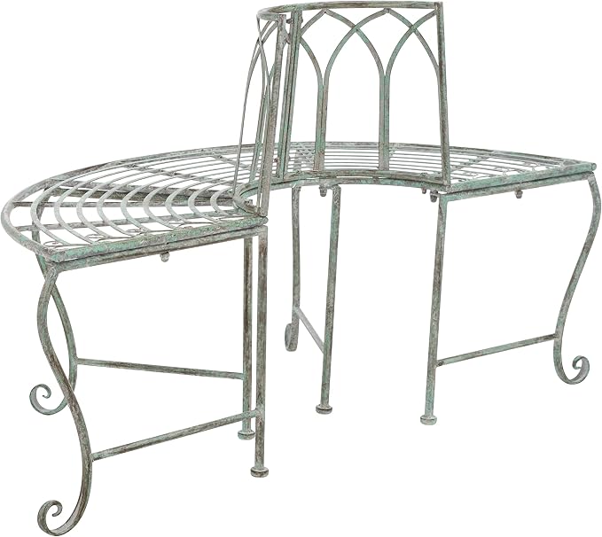 SAFAVIEH Outdoor Furniture Collection – Abia Antique Dark Green Distressed - Image 8