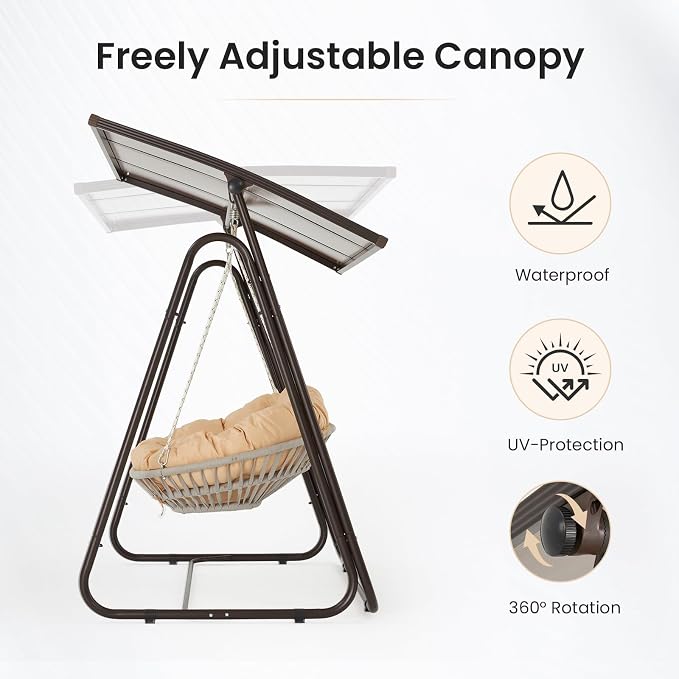 2-Person Outdoor Porch Swing - Image 6