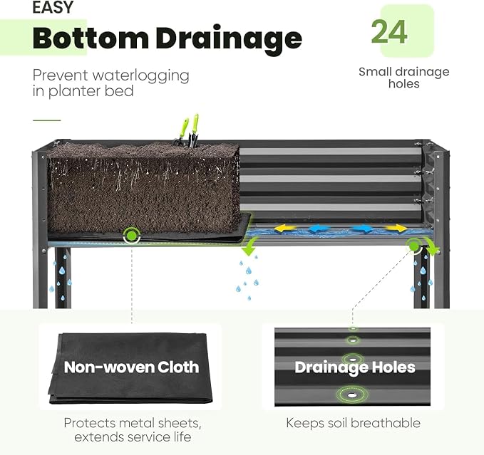KING BIRD Raised Garden Bed - Image 6