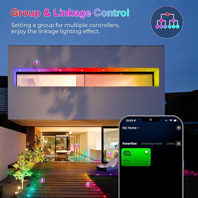 LED Deck Lights Kit, IP67 Waterproof 12V Step Lights Outdoor - Image 6